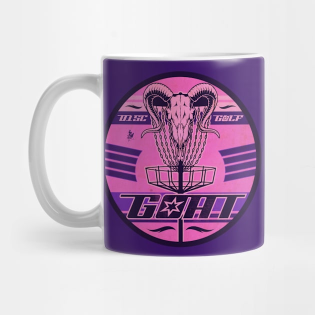 Disc Golf Pink Goat by CTShirts